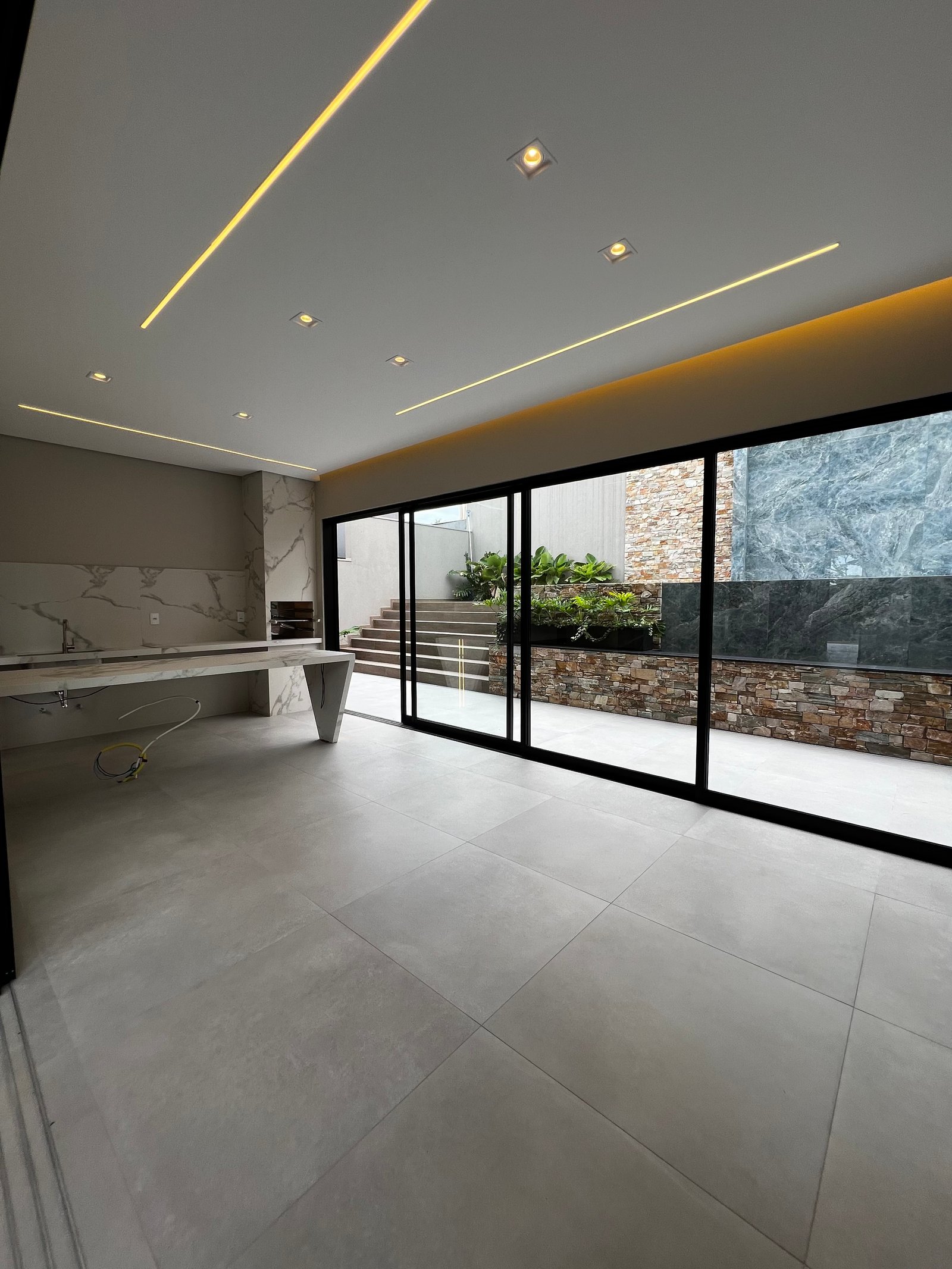 Obra residencial executada pela Kaique Garcia Construções em Franca SP